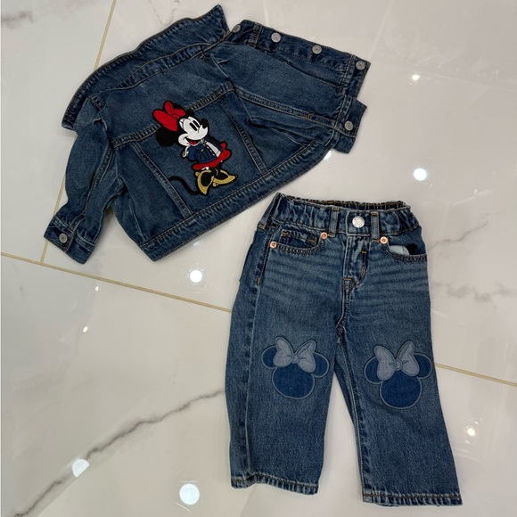 GAP Other - Minnie Mouse denim matching set